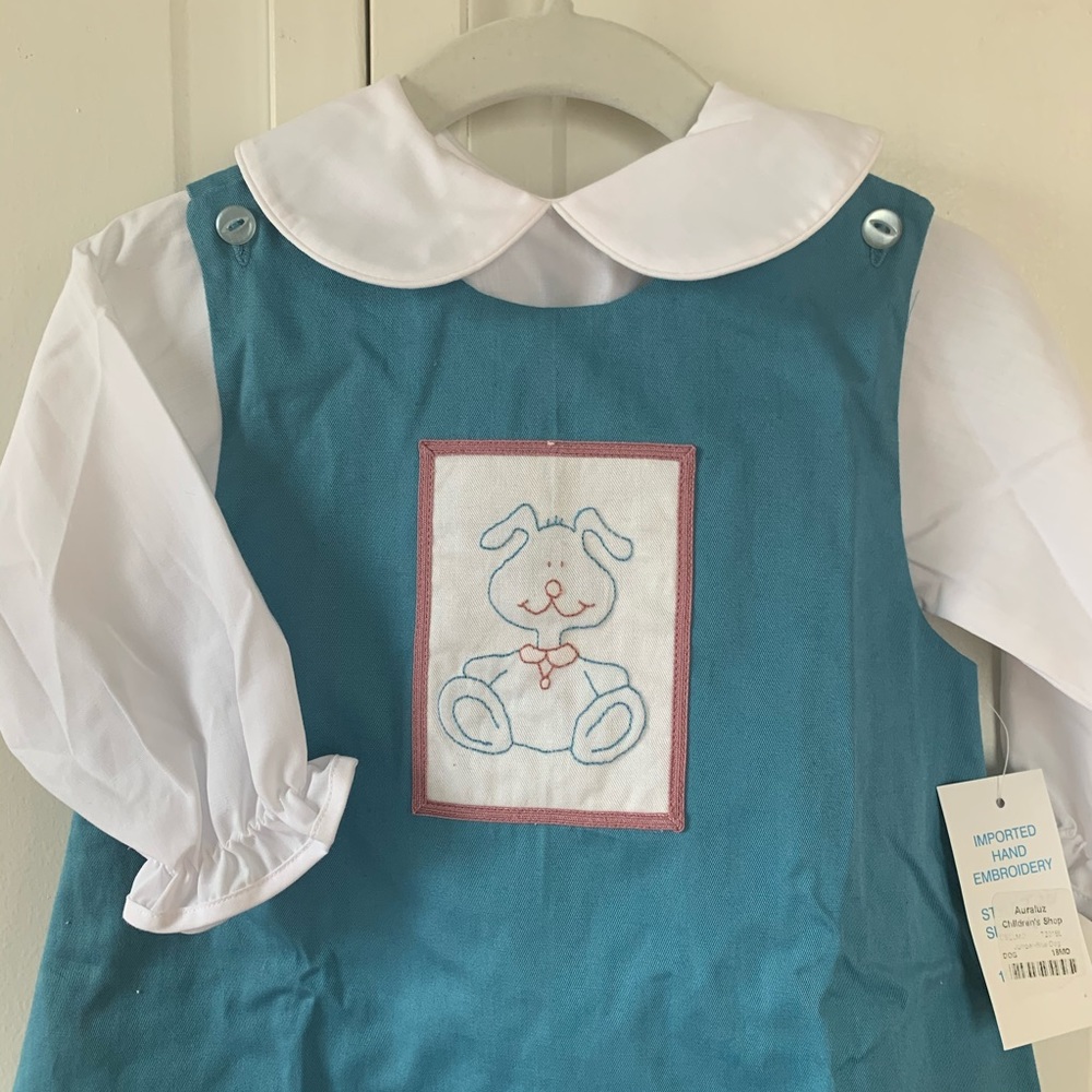 Hand embroidered girls dress - German boutique